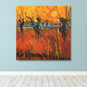 Willows at Sunset by Vincent van Gogh Leinwanddruck