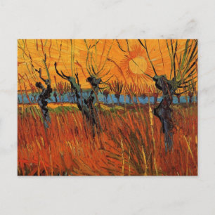 Willows at Sunset by Vincent van Gogh Postkarte