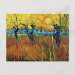 Willows at Sunset (F572) Van Gogh Fine Art Postkarte<br><div class="desc">Willows bei Sunset, Vincent van Gogh. Öl auf Leinwand auf Pappe, 60 x 49 cm. Otterlo, Museum Kröller-Müller. F 572, JH 1597 Vincent Willem van Gogh (30 März 1853 - 29 Juli 1890) war ein niederländischer Post-Impressionist Künstler. Einige seiner Gemälde gehören heute zu den bekanntesten, beliebtesten und teuersten Kunstwerken der...</div>