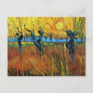 Willows at Sunset (F572) Van Gogh Fine Art Postkarte
