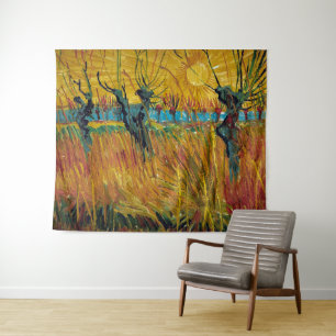 Willows bei Sunset   Van Gogh   Wandteppich