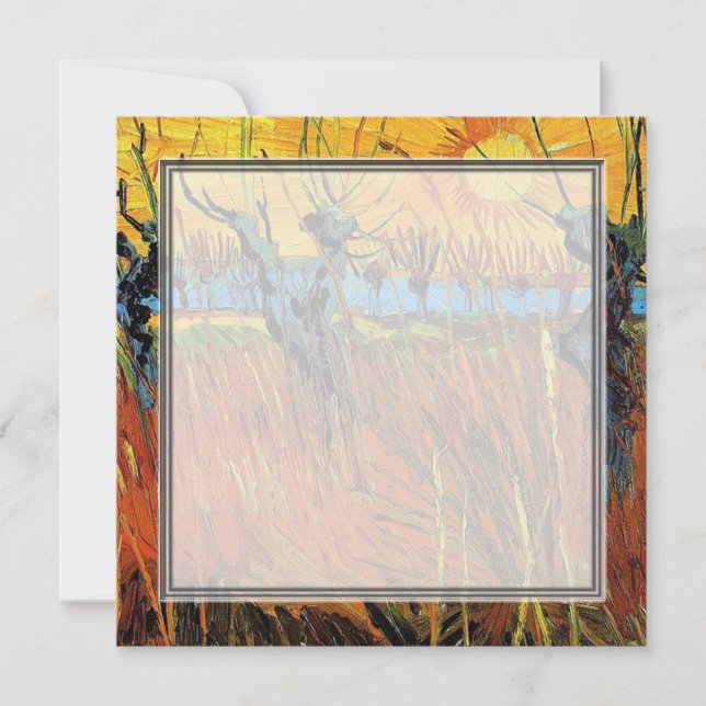 Willows bei Sunset von Vincent van Gogh. (Vorderseite)