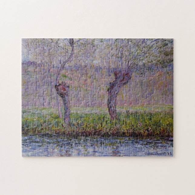 Willows im Springtime Monet Inn Puzzle (Horizontal)