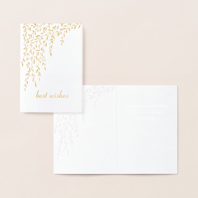 Willows Mini Wedding Card Folienkarte (Anzeige)