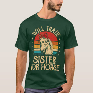 Willrade-Schwester für Mädchen zum Pferdereiten Pf T-Shirt