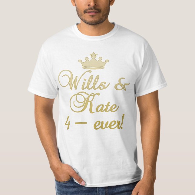 Wills & Kate 4-mal T - Shirt, Tasse, Geschenke T-Shirt (Vorderseite)