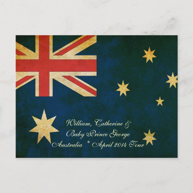 Wills Kate and Baby George Australia 2014 Postcard Postkarte (Vorderseite)