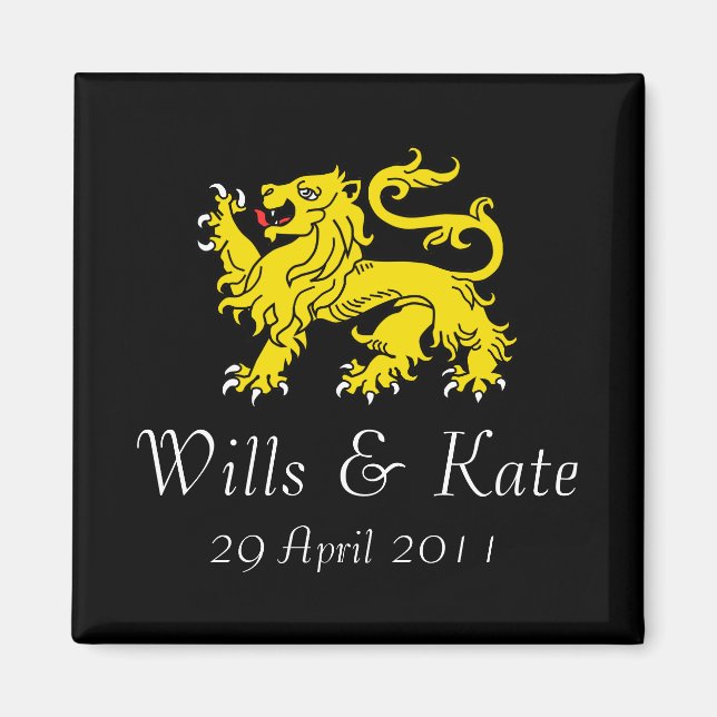 Wills und Kate Royal Wedding Magnet (Vorne)