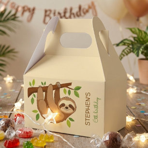 Willst du abhängen? Faultier Kinder Geburtstag Geschenkschachtel