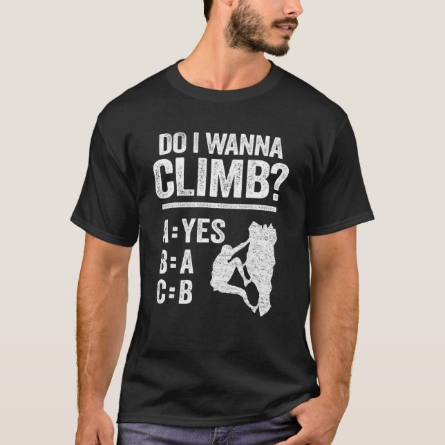 Willst du auf Jokes Freeclimber Mountain Rock C? T-Shirt (Vorderseite)