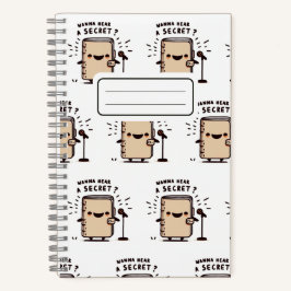 Willst du ein Geheimnis hören? Standup Comedy-Note Notizbuch