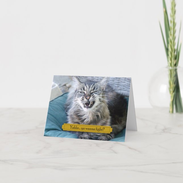 Willst du kämpfen? dankeskarte (Vorderseite)