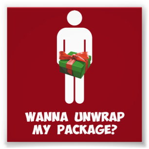 Willst du mein Paket entpacken? Fotodruck