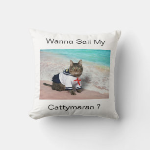 Willst du meine Cattymaran segeln? Kissen