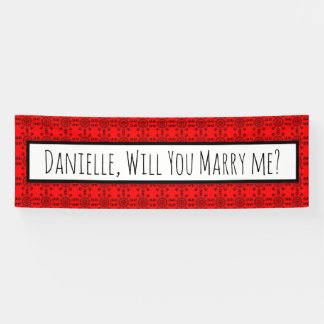 Willst du mich heiraten, Heiratsantrag Banner? Banner