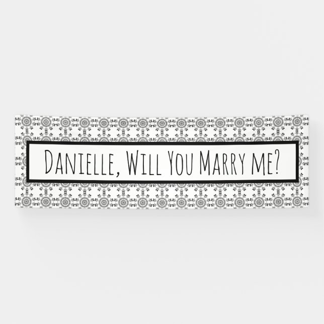 Willst du mich heiraten, Heiratsantrag Banner? Banner (Horizontal)