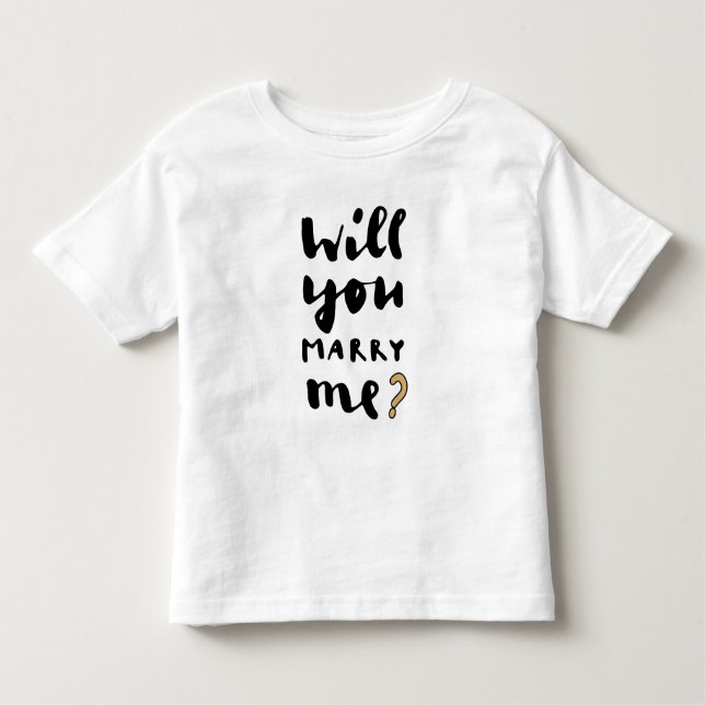 Willst du mich heiraten? kleinkind t-shirt (Vorderseite)