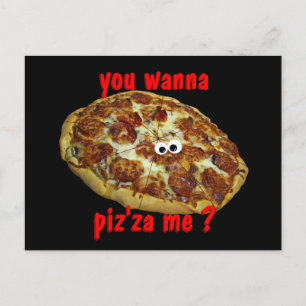 "Willst du mich piz'za piz?" humorvolle Parody Pos Postkarte