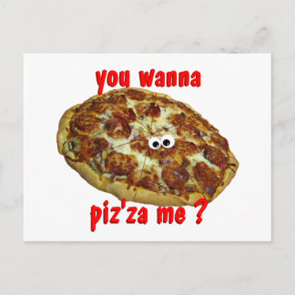 "Willst du mich piz'za piz?" humorvolle Parody Pos Postkarte