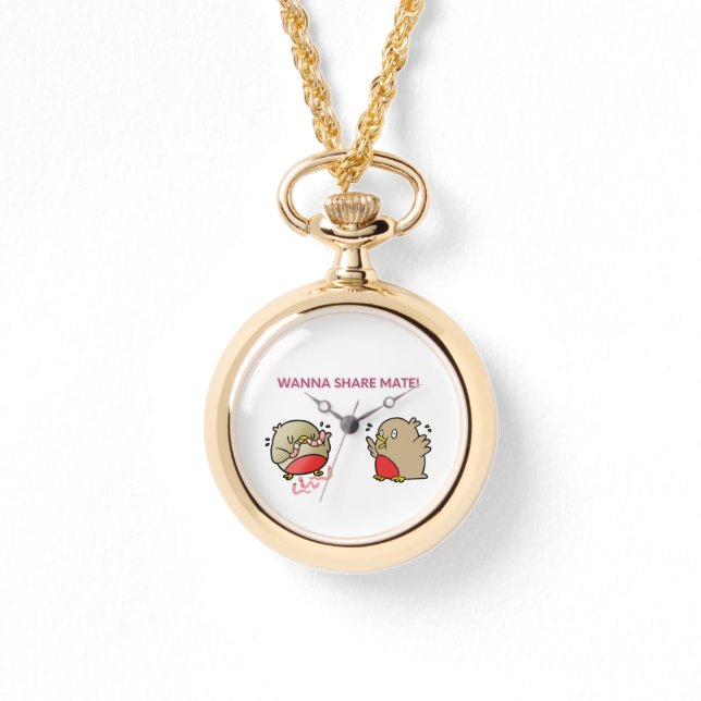 Willst du Partner teilen? Armbanduhr (Vorderseite)