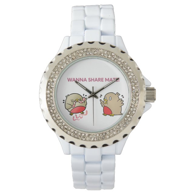 Willst du Partner teilen? Armbanduhr (Vorderseite)
