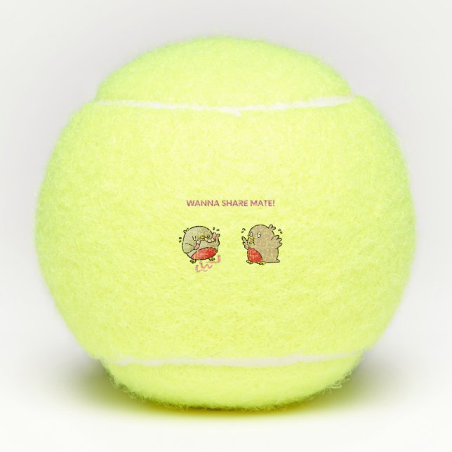 Willst du Partner teilen? Tennisbälle (Vorderseite)