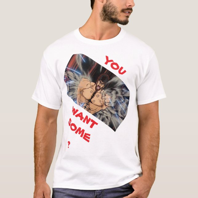WILLST DU WAS AB? WEISS T-Shirt (Vorderseite)