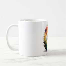 "Willy Guinea Pig: Vibrant Rainbow Hair" Kaffeetasse