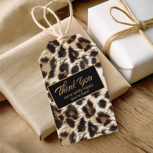 Willy Happy Vielen Dank White Leopard ID1157 Geschenkanhänger (Von Creator hochgeladen)