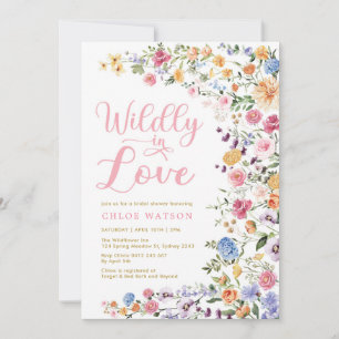 Willy in Liebe Wildblume Garden Brautparty Einladung