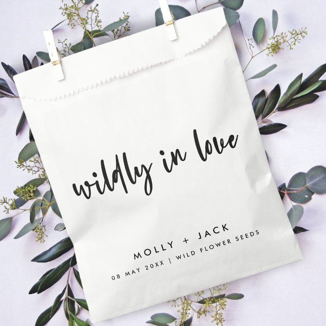 Willy in Liebe | Wildblume Seeds Moderne Hochzeit Geschenktütchen (Von Creator hochgeladen)