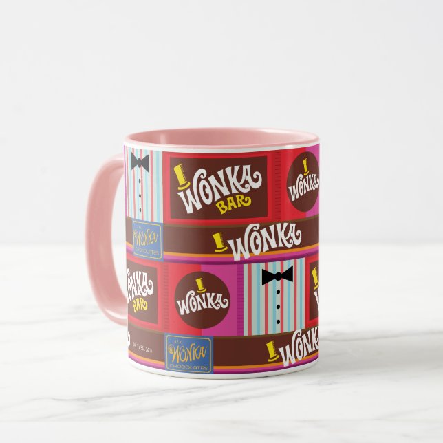 Willy Wonka Candy Pattern Tasse (Vorderseite Links)