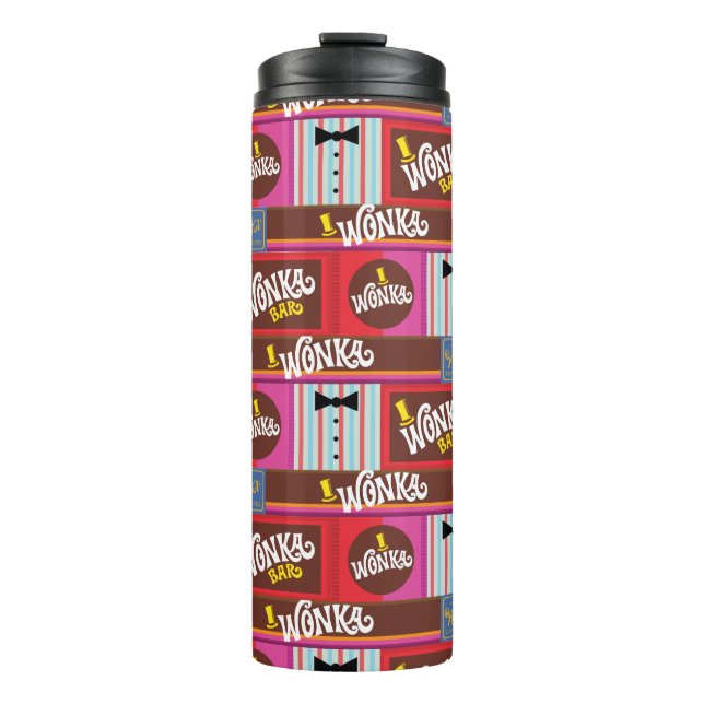 Willy Wonka Candy Pattern Thermosbecher (Vorderseite)