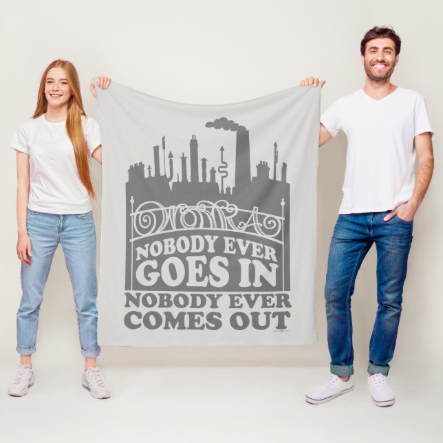 Willy Wonka Factory - Niemand geht je hinein Fleecedecke (Beispiel)