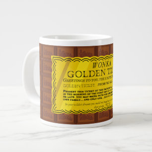 Willy Wonka Golden Ticket Jumbo-Tasse