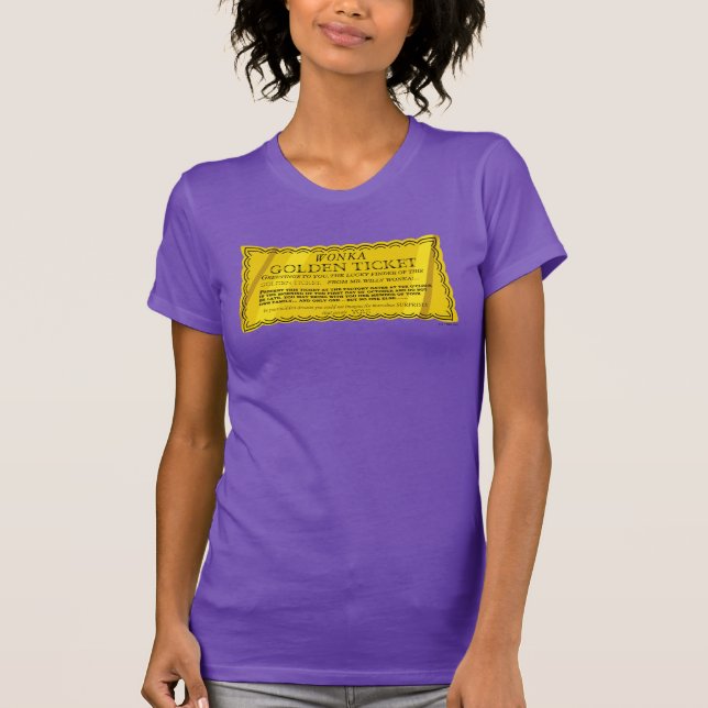Willy Wonka Golden Ticket T-Shirt (Vorderseite)
