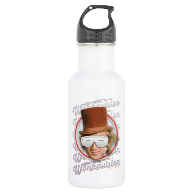 Willy Wonka in Wonkavision Goggles Edelstahlflasche (Vorderseite)