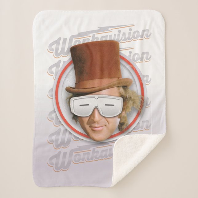 Willy Wonka in Wonkavision Goggles Sherpadecke (Vorderseite)
