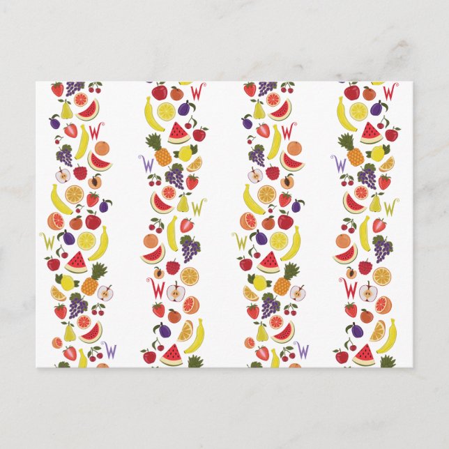 Willy Wonka Lickable Wallpaper Pattern Postkarte (Vorderseite)