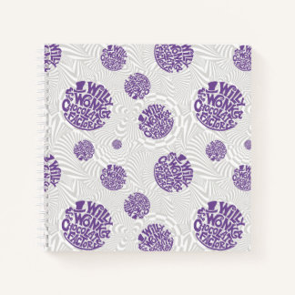 Willy Wonka Logo Psychedelic Graphic Notizbuch