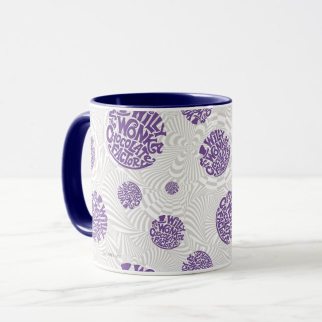 Willy Wonka Logo Psychedelic Graphic Tasse (Vorderseite Links)