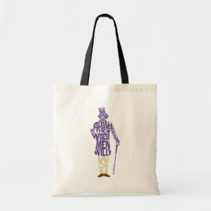 Willy Wonka Quote Silhouette Tragetasche