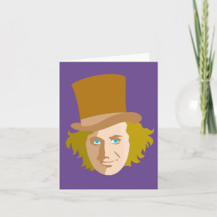 Willy Wonka Stenciled Face Graphic