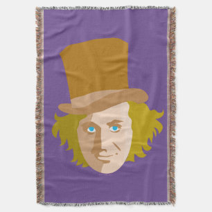 Willy Wonka Stenciled Face Graphic Decke