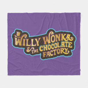 Willy Wonka & the Chocolate Factory Logo Fleecedecke