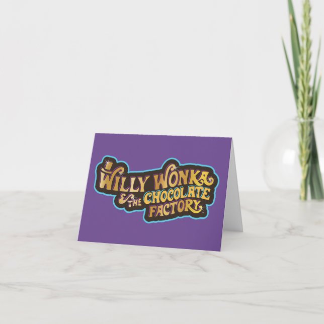 Willy Wonka und das Logo der Schokoladenfabrik (Vorderseite)
