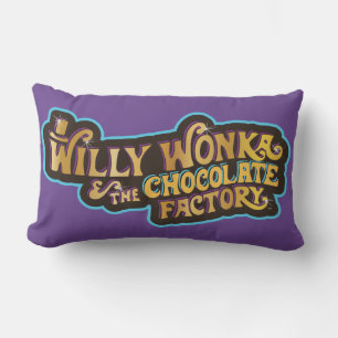 Willy Wonka und das Logo der Schokoladenfabrik Lendenkissen
