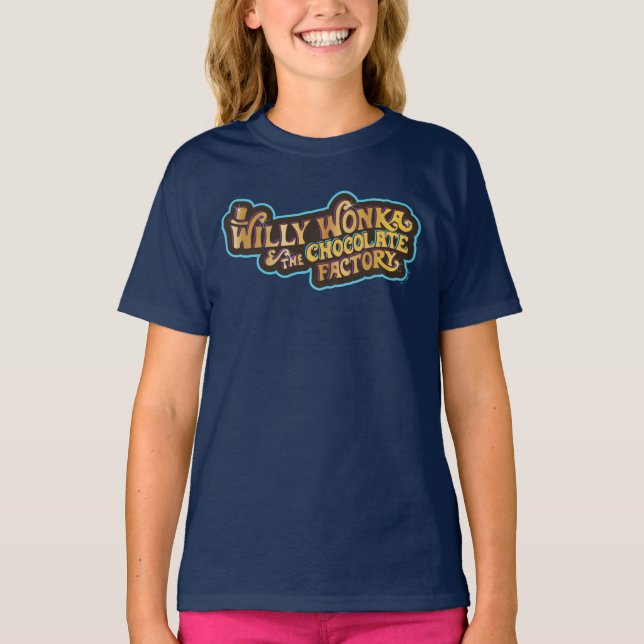 Willy Wonka und das Logo der Schokoladenfabrik T-Shirt (Vorderseite)