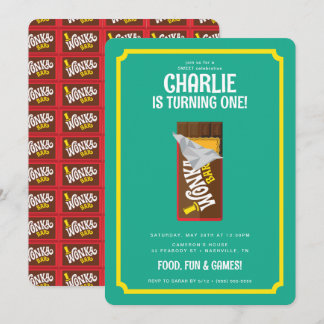 Willy Wonka und die Schokoladenfabrik zum Geburtst Einladung