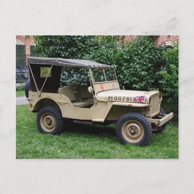 Willys Jeep Postkarte (Vorderseite)